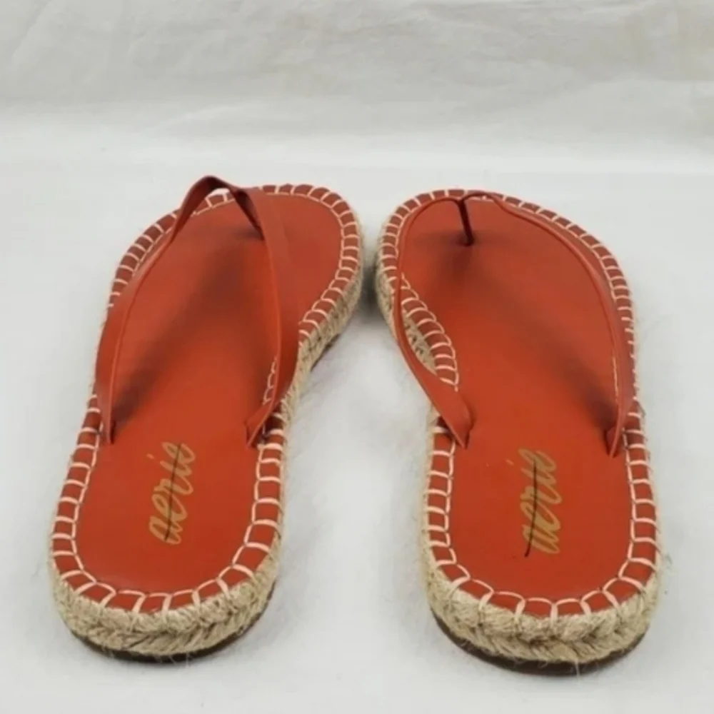 Aerie espadrille flip flop sandals